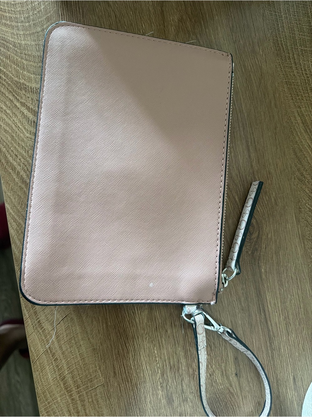 Guess Blush Pink Wristlet Clutch
